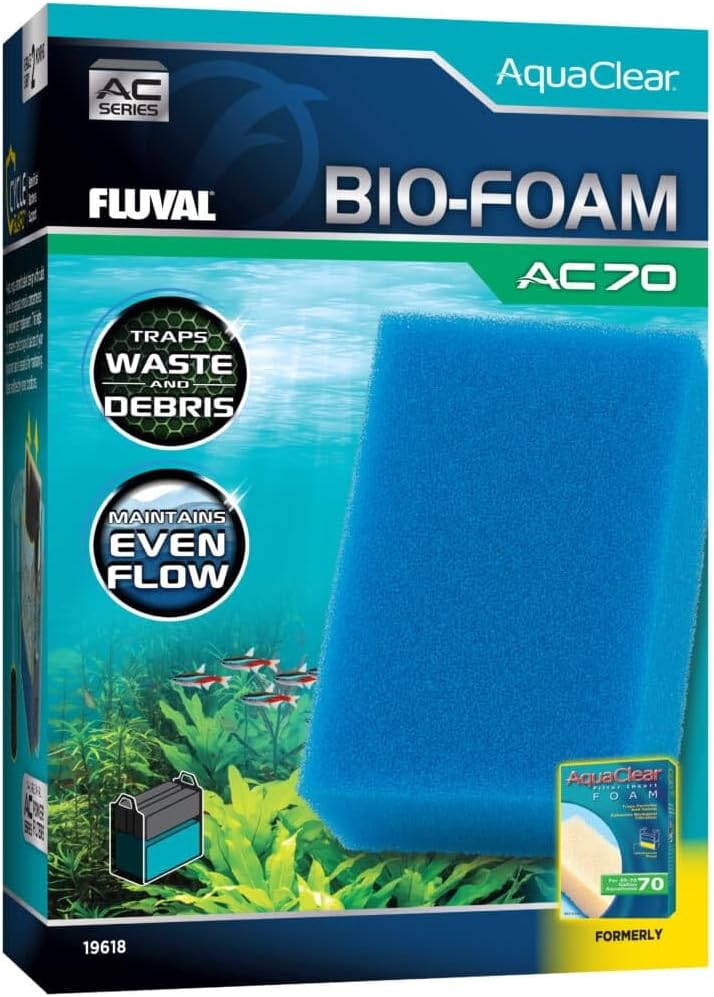 Fluval - Carbon for AC70/AC110 Power Filter, 5.1 oz / 145 g – Improves Fish Health, Promotes Crystal Clear Water, for Use in Freshwater & Saltwater Aquariums (Pack of 4)