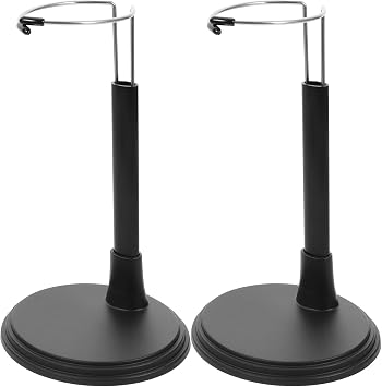 Doll Stands Adjustable Action Figure Display Holder Stand 2pcs For 8 To 12 Inch 1/6 Scale Support 2pcs for 8-12 Dolls, Holder, Pvc and Iron Bracket Home Store Use