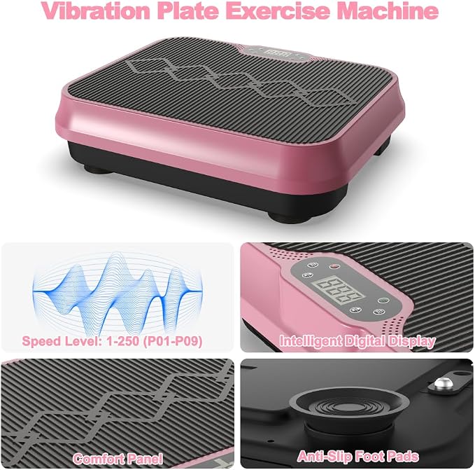 Plataforma vibratoria para ejercicio con control remoto miniatura 9