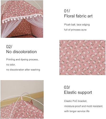 Miniatura 5 de Tienda de campaña lavable para perros y gatos, camas para gatos de interior, tienda de campaña impermeable para mascotas, recintos cálidos para