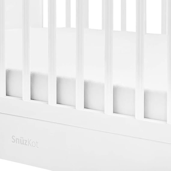 SnuzKot Skandi Convertible Nursery Cot Bed - White