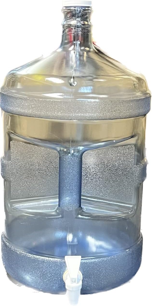 TTECH 5 Gallon Bottle Jug Water W/Spout Valve Dispenser Reusable BPA Free Made in USA