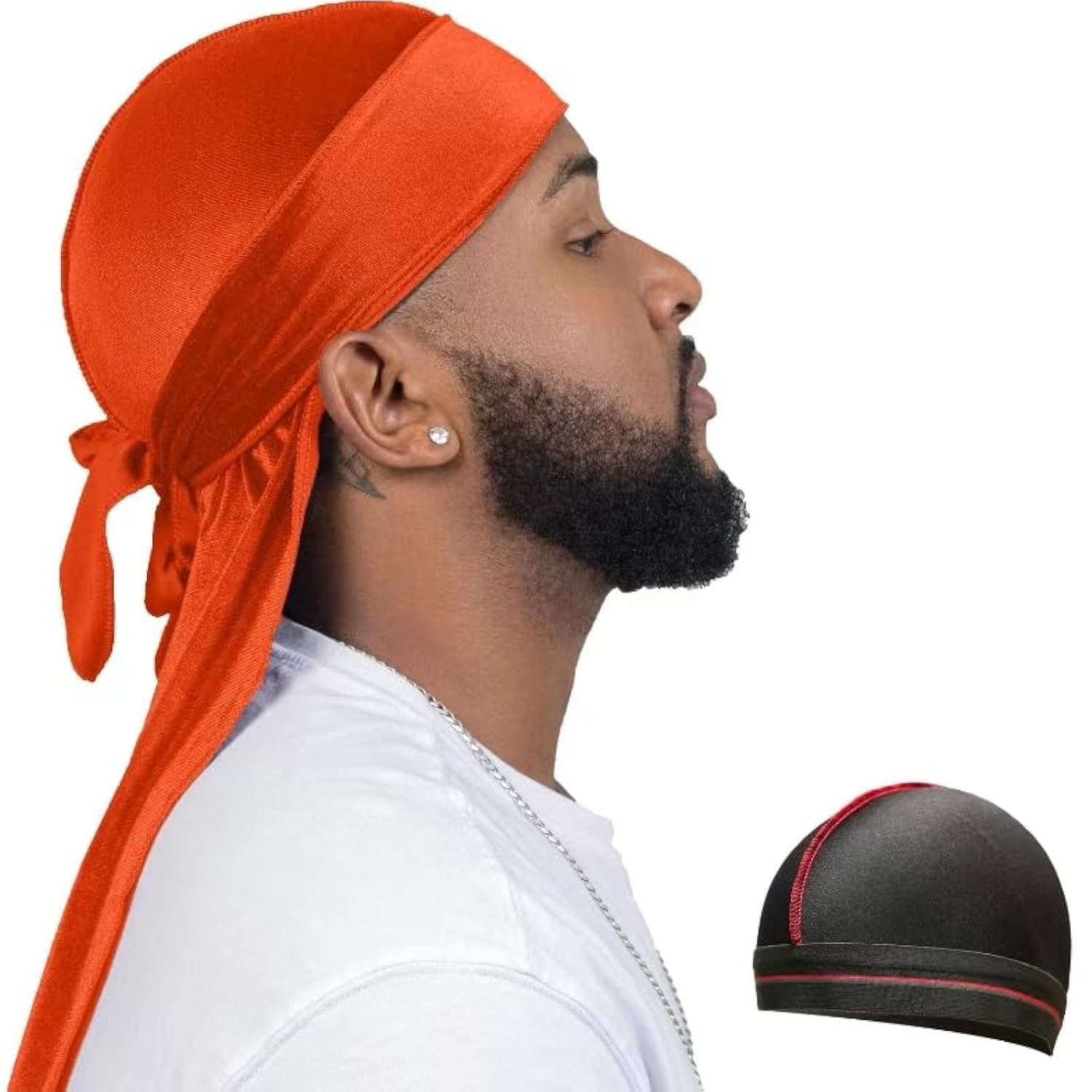 Velvet Durag for Men Wave Cap Velvet Dorag for Men Women 360 Wave