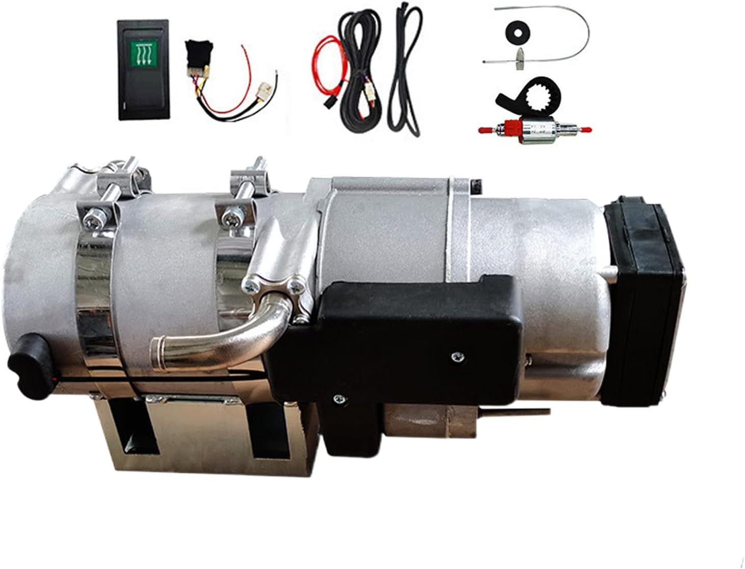 10KW Hydronic Coolant Heater, Liquid Fuel Heater, Diesel Water Heater, Temperature Control, for Boat, Caravan, Bus, Motorhome,12V