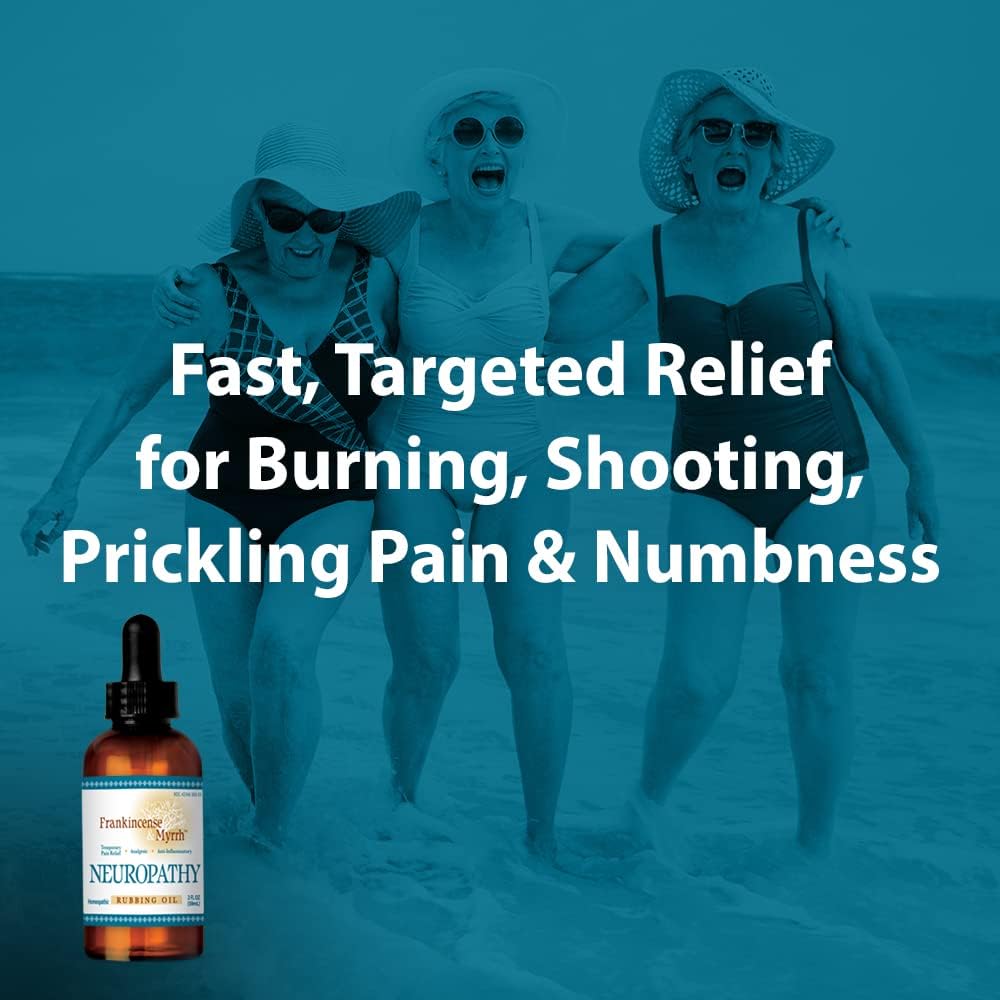 Buy Frankincense & Myrrh Neuropathy Rubbing Oil, Nerve Pain Relief with