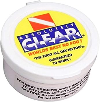 Cetacea Absolutely Clear Scuba Diving Snorkel Mask Defog Antifog Application Formula