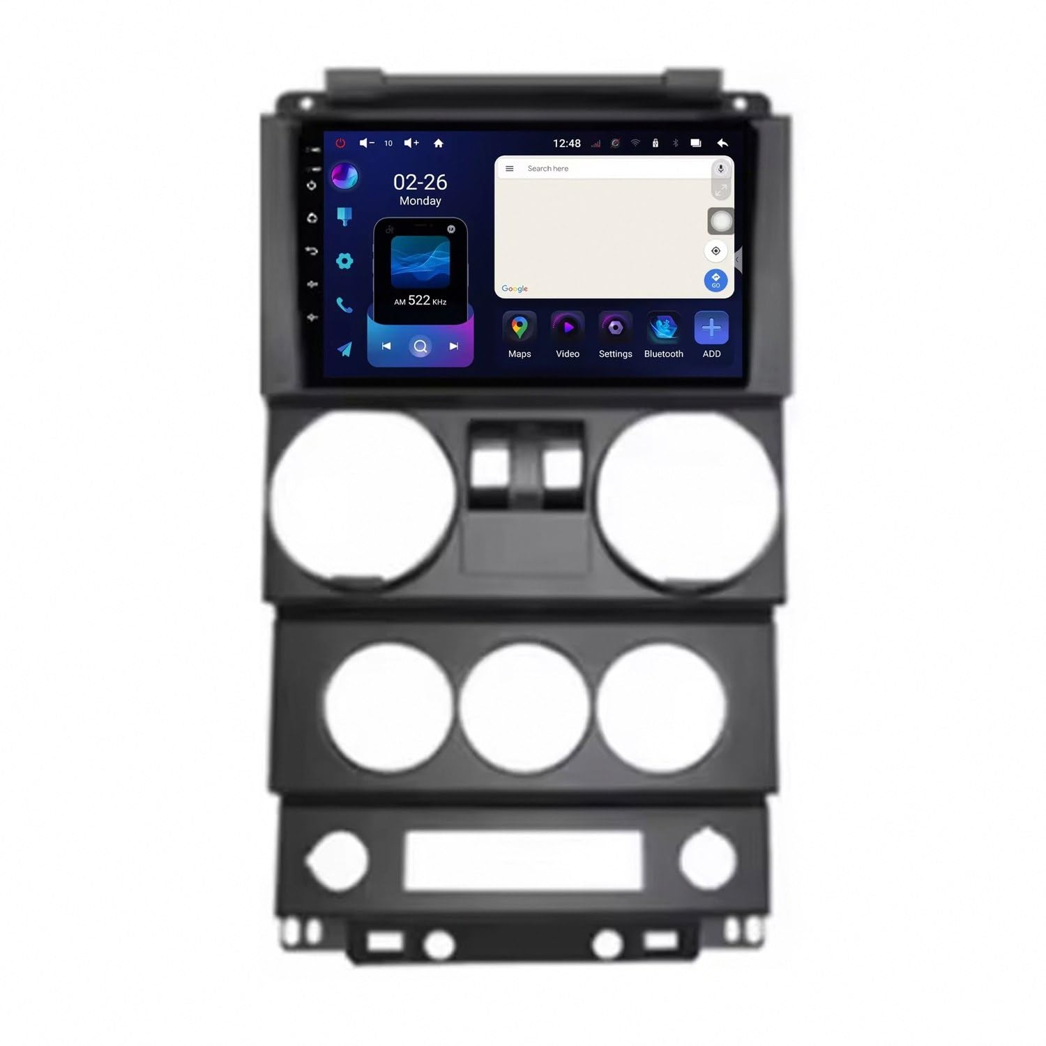Autoradio touchscreen con manos libres Bluetooth y función Mirror Link para Jeep 8