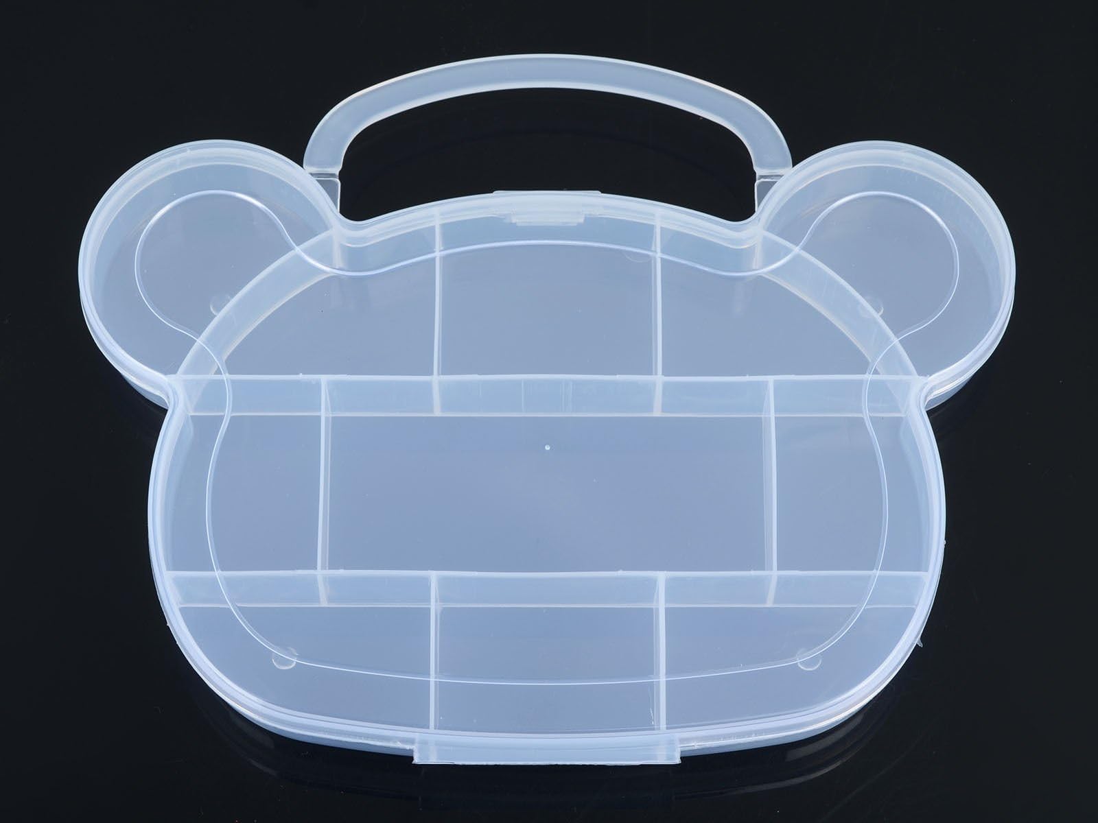 Plastic Adjustable Small 11 Slots Compartments Clear Plastic Box Beads Storage Box Case Craft Organizer Containe Holder 7.68'' X 4.72'' X 0.98'' (1)