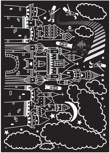 Magical Fairy Tale Castle in the Sky - Removable Home Decoration Wall Sticker Decal