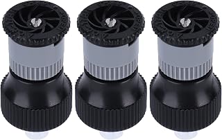 Irrigador de jardim, 3 peças de bocal rotativo de spray enterrado de 360° G1/2 fêmea irrigador ajustável