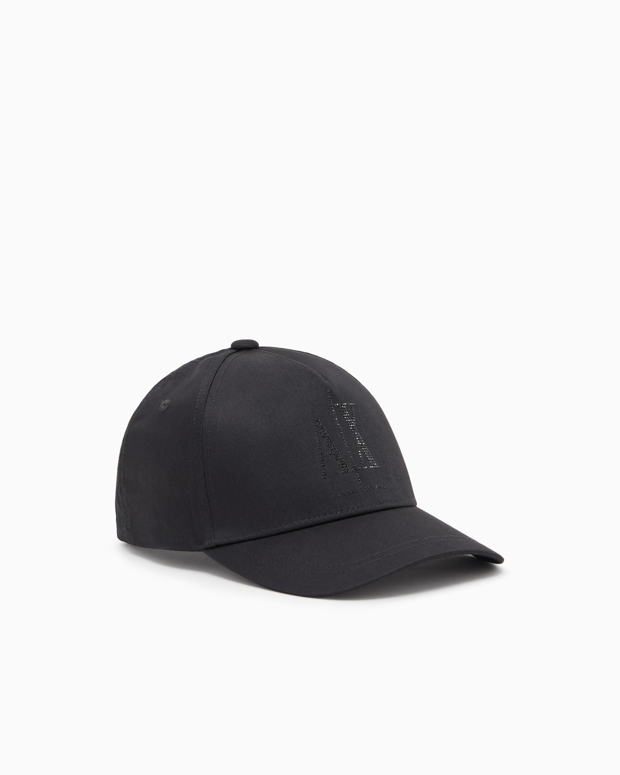 Armani Exchange Womens Icon Logo Studs Hat, Black, One Size