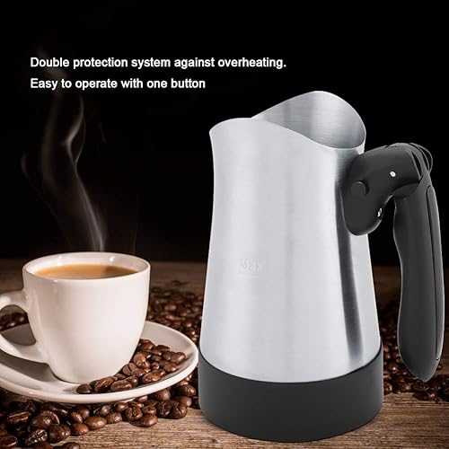 Miniatura 2 de Pote de café eléctrico, máquina eléctrica 220240V del fabricante del expresso de la categoría alimenticia del pote de café del pavo 10.1 fl oz