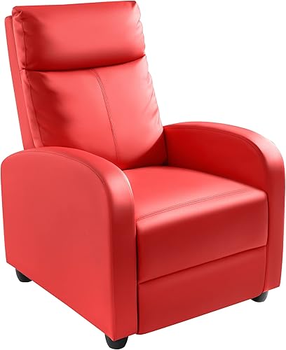 Homall - Silla reclinable acolchada de cuero sintético para sala de estar, sofá reclinable moderno, asiento de club y teatro en casa disponible en Yaxa Colombia