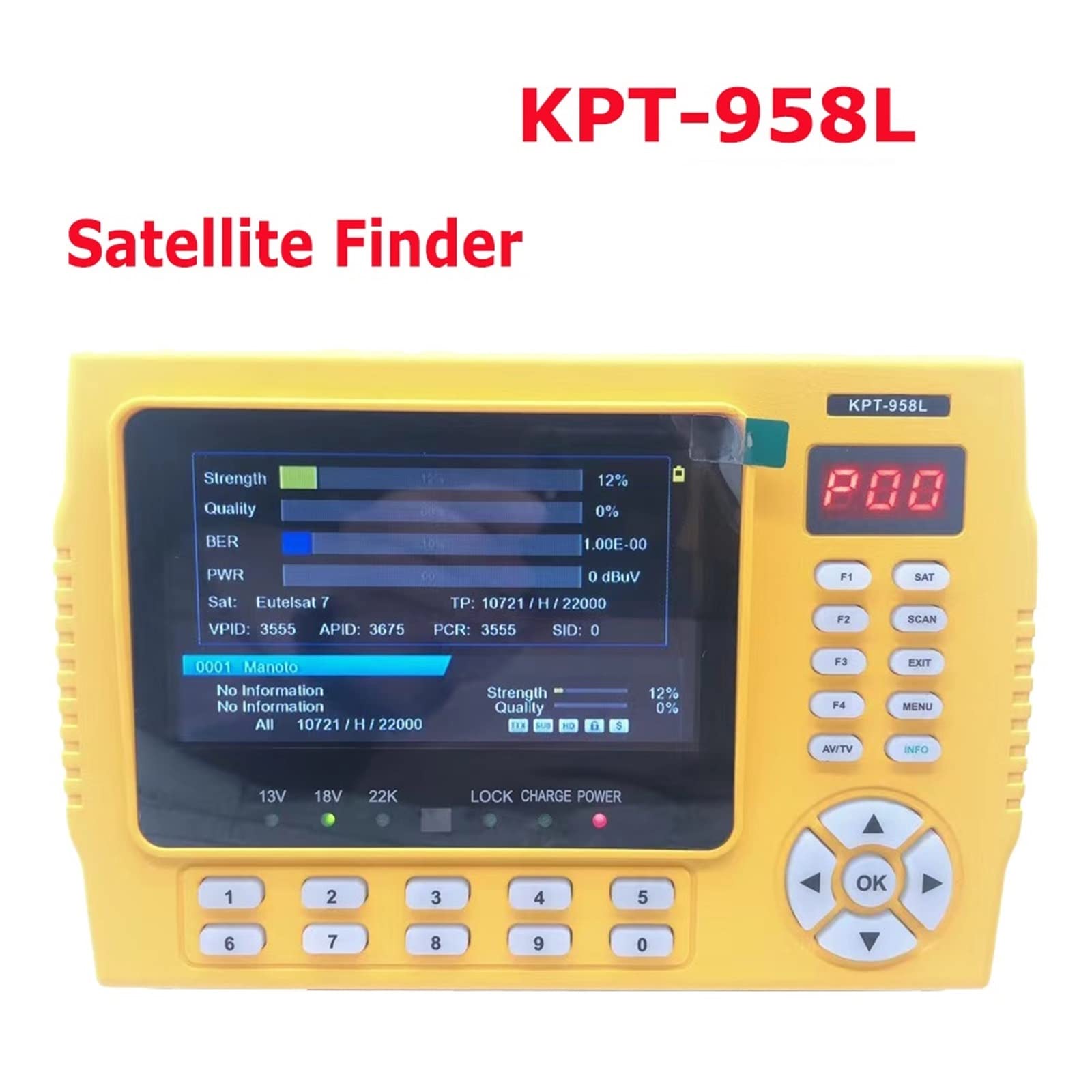 Buscador de señal satelital, Buscador De Satélite, KPT-958L DVB-S2 MPEG4 HD Medidor Mejor Satlink WS-6933 WS-6916 Set Top Box SATLINK WS-6906 V8 para Uso Flexible
