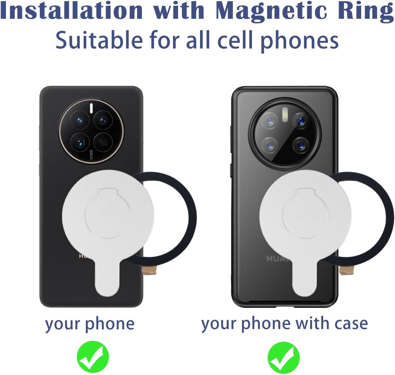 Magnetic Adapter Base Mobile Phone Holder Handheld Stabilizer Quick Release Mount Compatible with DJI Osmo OM6 OM5 OM4 Gimbal for Magsafe