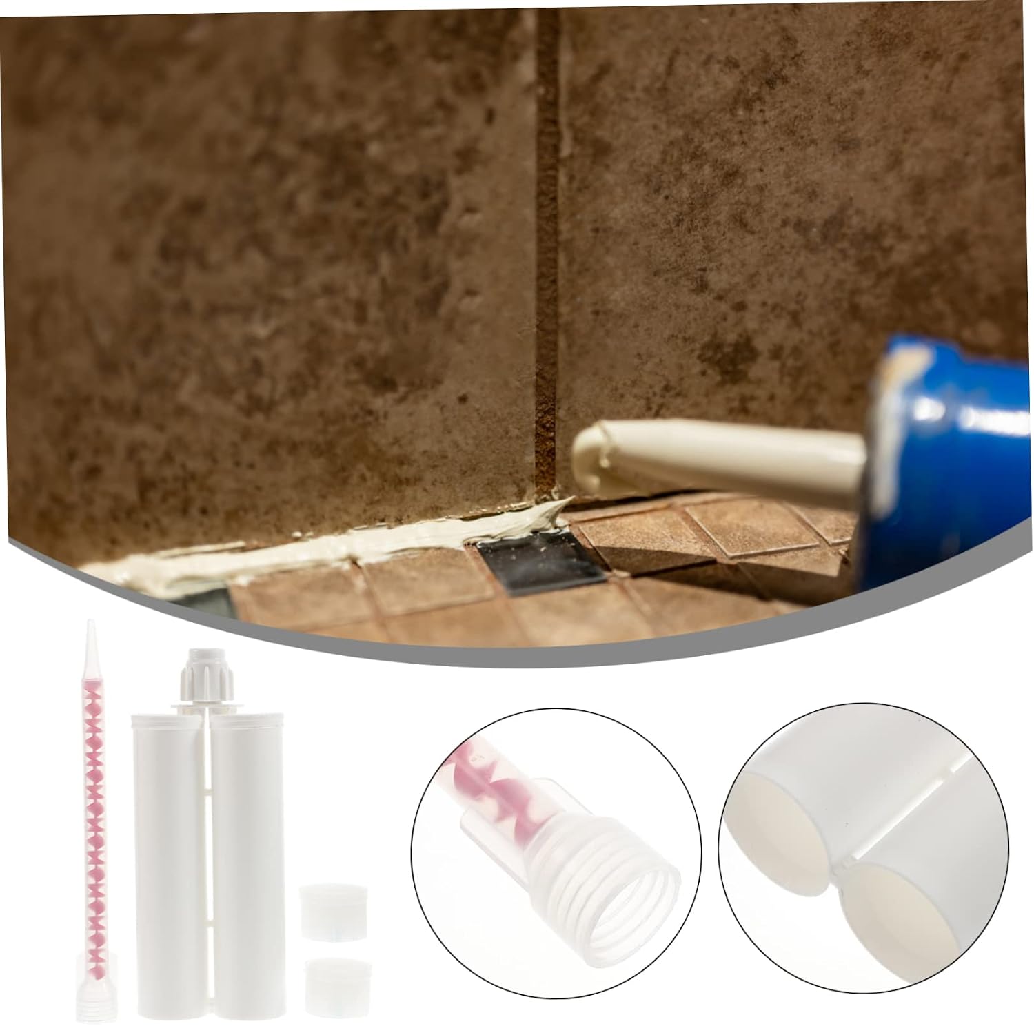 Latex Caulk Tubes Multifunctional Household Caulking Tubes for Floor Tiles Random Color