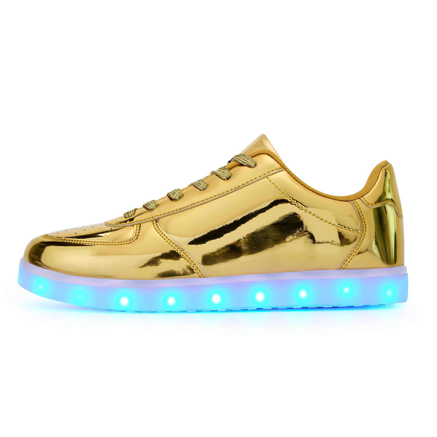 OEKLA Unisex LED Shoes - Fashion Light Up Sneakers, Breathable USB Charging Glowing Luminous LED Shoes for Men Women