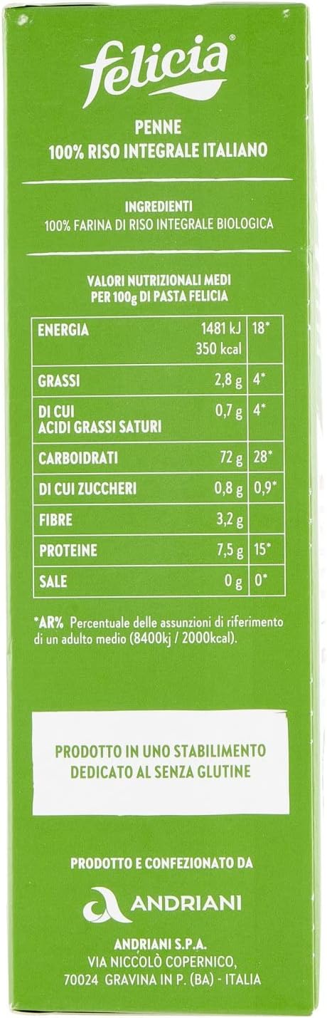 Felicia Bio Pasta with Wholegrain Pure Gluten Free 340g