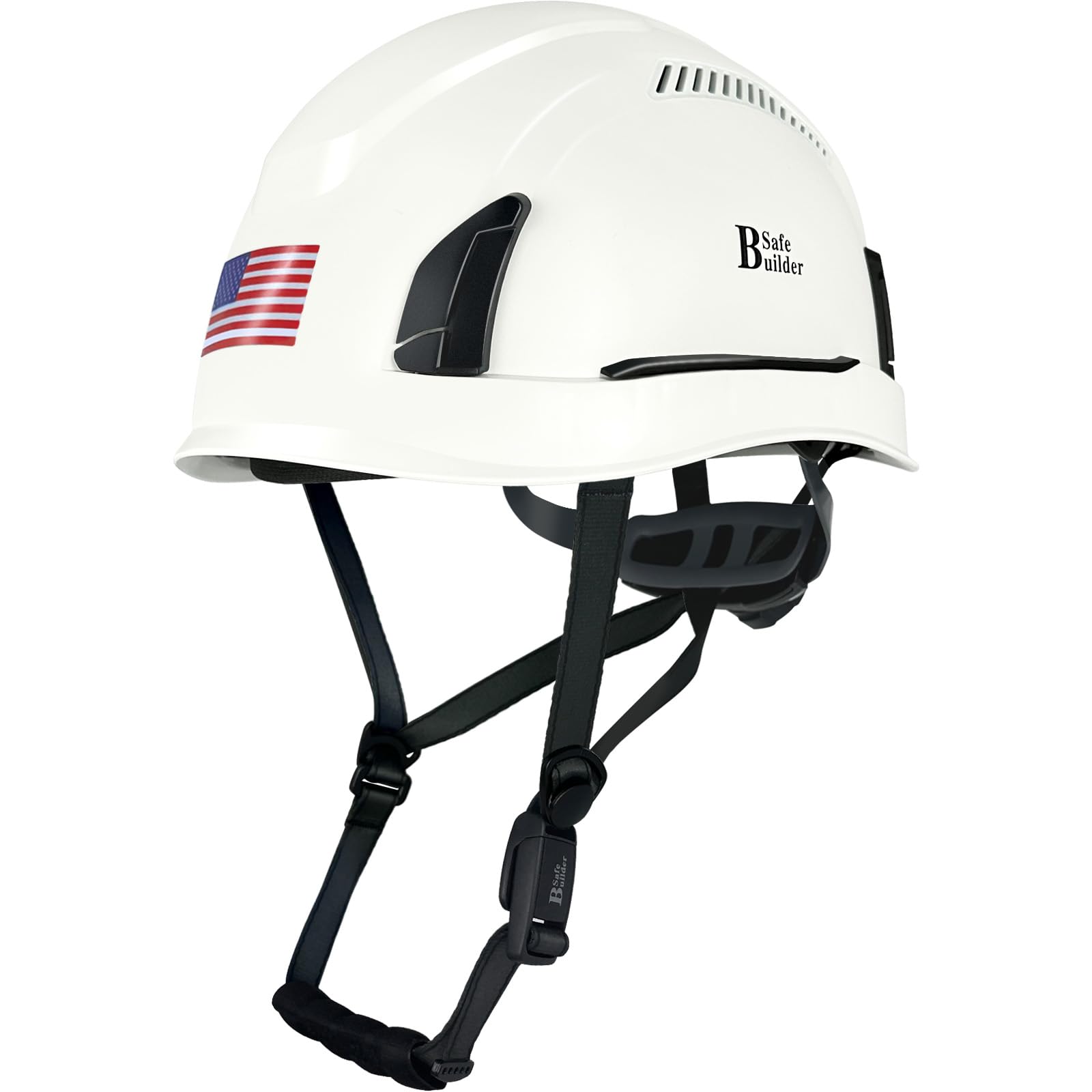 SAFEBUILDER ANSI & CSA Tipo II - Cascos duros ventilados tipo 2 Clase C, clasificación LT para protección contra impactos laterales, correa de barbilla con hebilla magnética
