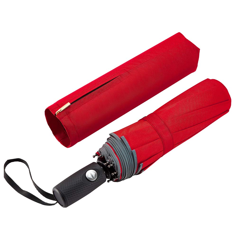 FDJASGY Windproof Travel Umbrella with Teflon Coating Auto Open Close Lightweight Sun Rain Umbrella with 10 Rib Construction
