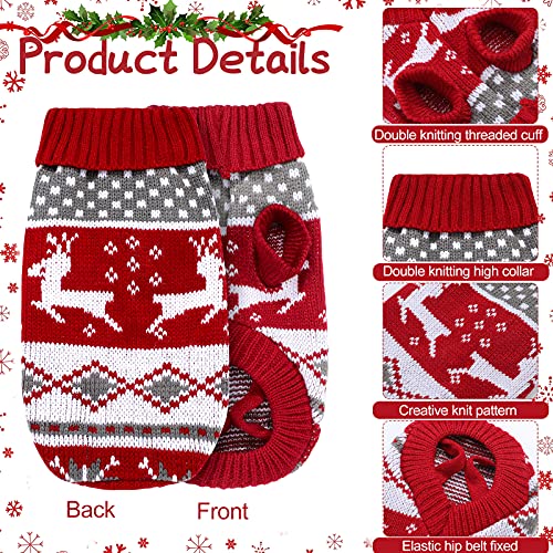 Vêtements de Noël pour chien frissonnant - Pull chaud et doux vintage XL - 4