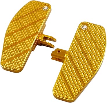 POWER JAMES 8.0 Gold Riders Mini Foot Pedal Floorboard Foot Pdeal for Harley Davidson 18-2025 FX Softail Low Rider, Softail Standard, FXLRS, FXLRST, FXST Mini Gold
