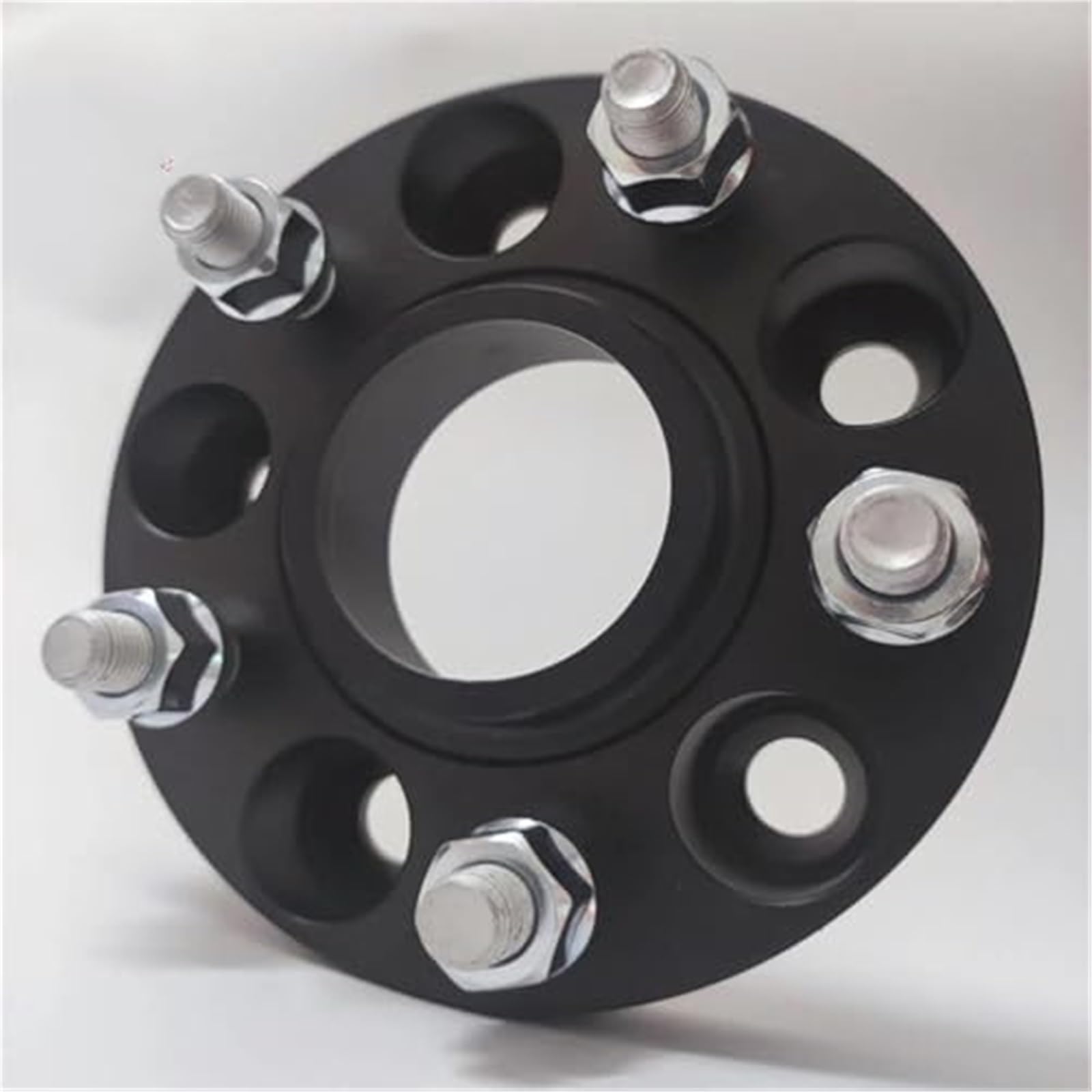 Zestaw dystansowy do poszerzania kół 5x114.3 Hubcentric 64.1 Adapter aluminiowy 15-30mm Samochód, do Tesli, do modelu 3 Śruba: M14x1.5 Podkładki Płytka Dystanse kół samochodowych(BLACK 25mm)