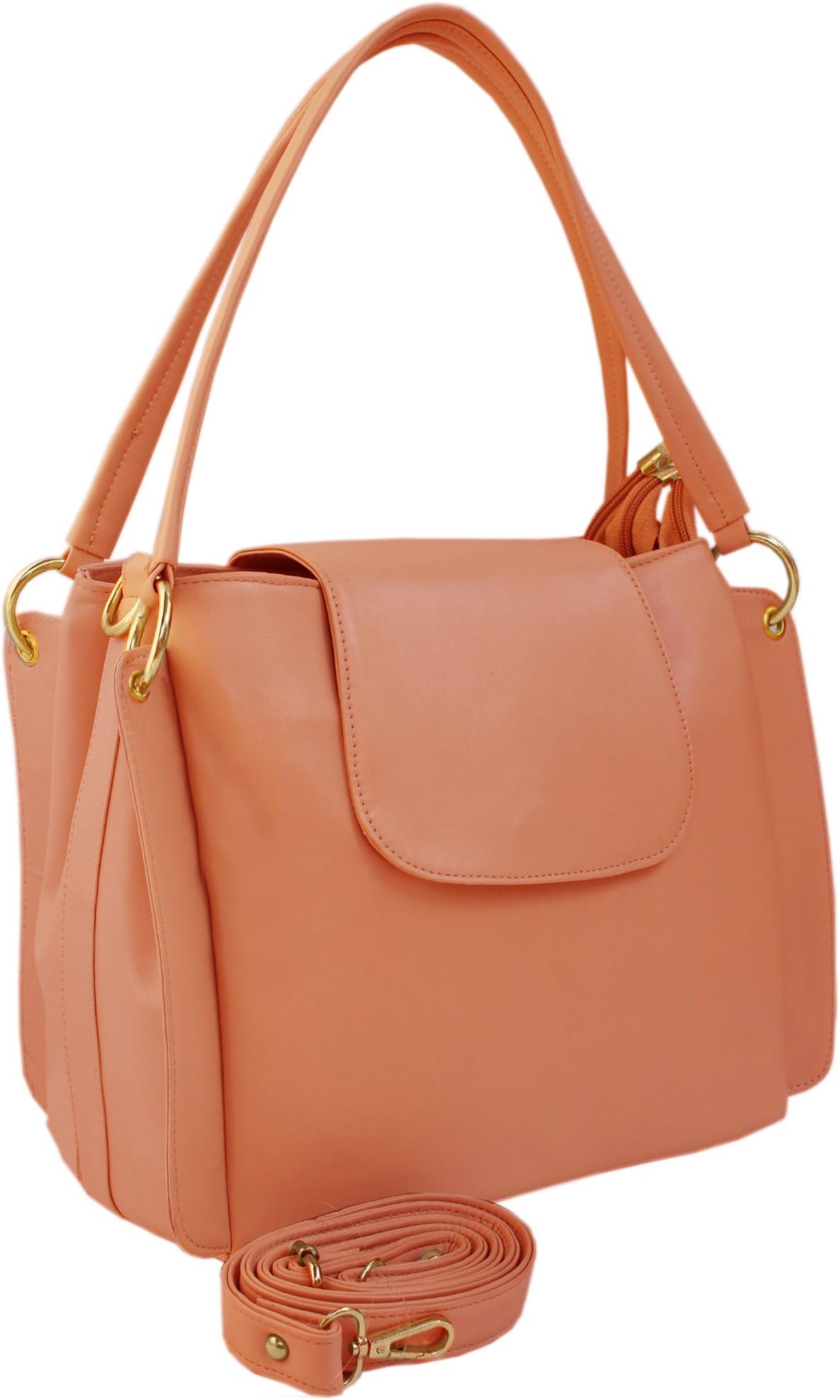 ADORABLELatest Trend Peach Color Handbag & Sling bag For Girls and Women's, Peach