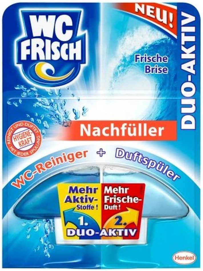 Wc Frisch Duo Aktiv Reinigungswürfel Für Wasserkästen WC Frisch Duo Aktiv Spüler Frische Brise Nachfüller, WC Frische, 2er