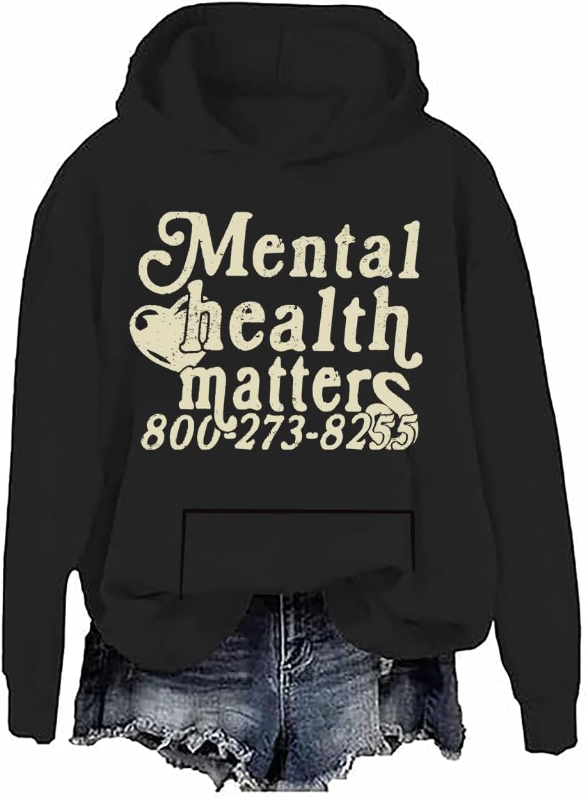 Mental Health Matters Hoodie, Mental Health Matters Sweatshirt, Mental Health Hoodies Casual Pullover Hoodie