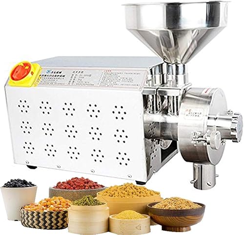 Miniatura 1 de CGOLDENWALL 3.3KW molino de grano de acero inoxidable comercial molino industrial Peppe hierba molino soja especias frijoles alimentos máquina de