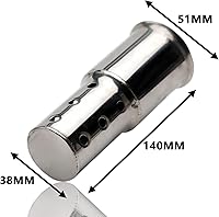 Vista 4 de LKV Motorcycle DB Killer 51mm Universal Muffler Silencer Baffle Removable Noise Eliminator Compatible with Harley Moto Guzzi Honda Kawasaki Suzuki