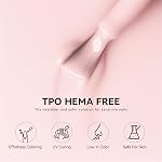 MEGIOR Creamy Gel rose ongles polonais 15ml - HEMA Retirez-vous de l'eau UV LED Gel, couleur rose bébé brillant pour l'art des ongles d'automne & Manucure
