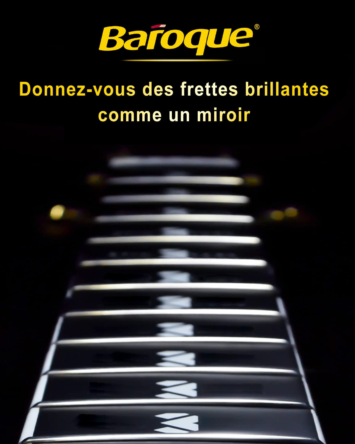 Baroque Gomme Frettes Guitare, Polissage de Nettoyage de Frette, Kit d’outils de Polissage de Frettes, Nettoyer les Frettes/Cordes/Métal, Ensemble de 5 (180& 400& 1000& 1500& 2000 grains) | Kit d’outils de Polissage de Frettes, Nettoyer les Frettes/Cordes