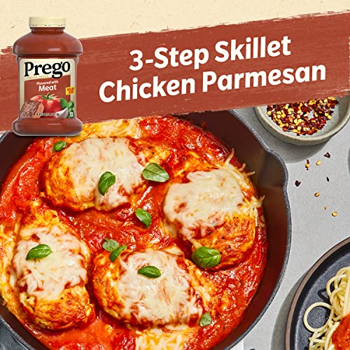 Prego Italian Tomato Pasta Sauce Flavored With Meat, 67 OZ Jar (Case of 6)