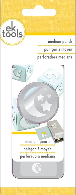 EKSuccess EKSuccess - Medium Punch: Moon & Stars, grey, 5.17 x 8.35 x 19.14 cm, 54-20083