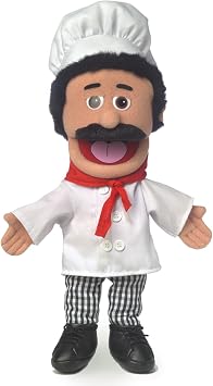14" Chef Luigi, Hand Puppet