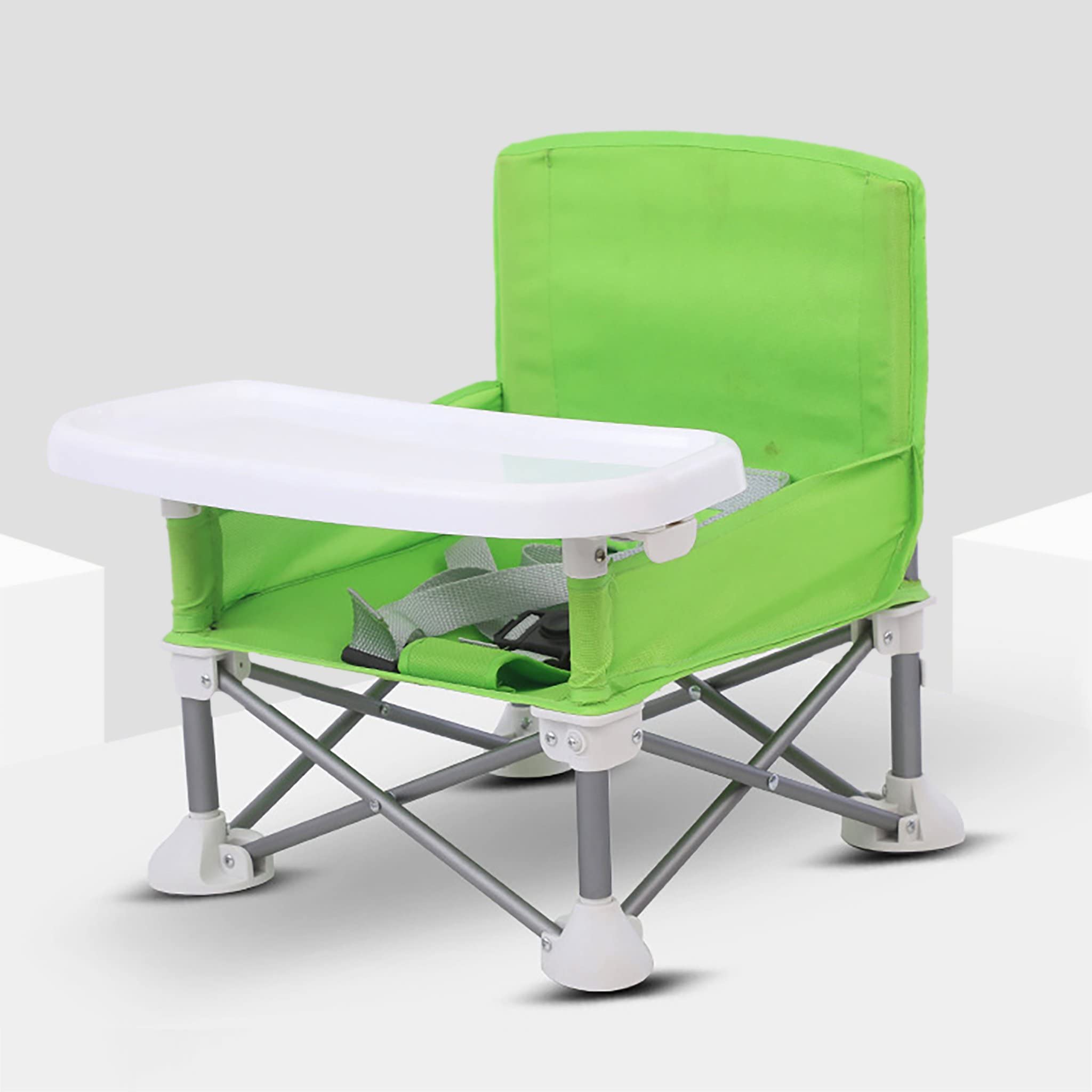 THE BABA – BABY CHAIR – PORTABLE SEAT CHAIR – COMPACT FOLD WITH STRAPS – INDOOR AND OUTDOOR USE – GOOD FOR CAMPING, BEACH, GARDEN – FOR KIDS, TODDLERS BOYS AND GIRLS – GREEN