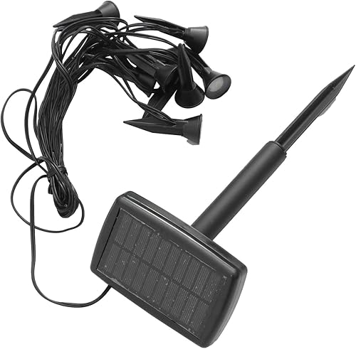 Yardwe 1 Unidades Pequeña Luz de calle Luces solares para exterior Lampara Solar para Exterior Led Paisaje Luz Jardín Solar Luz Solar Piso Enchufe