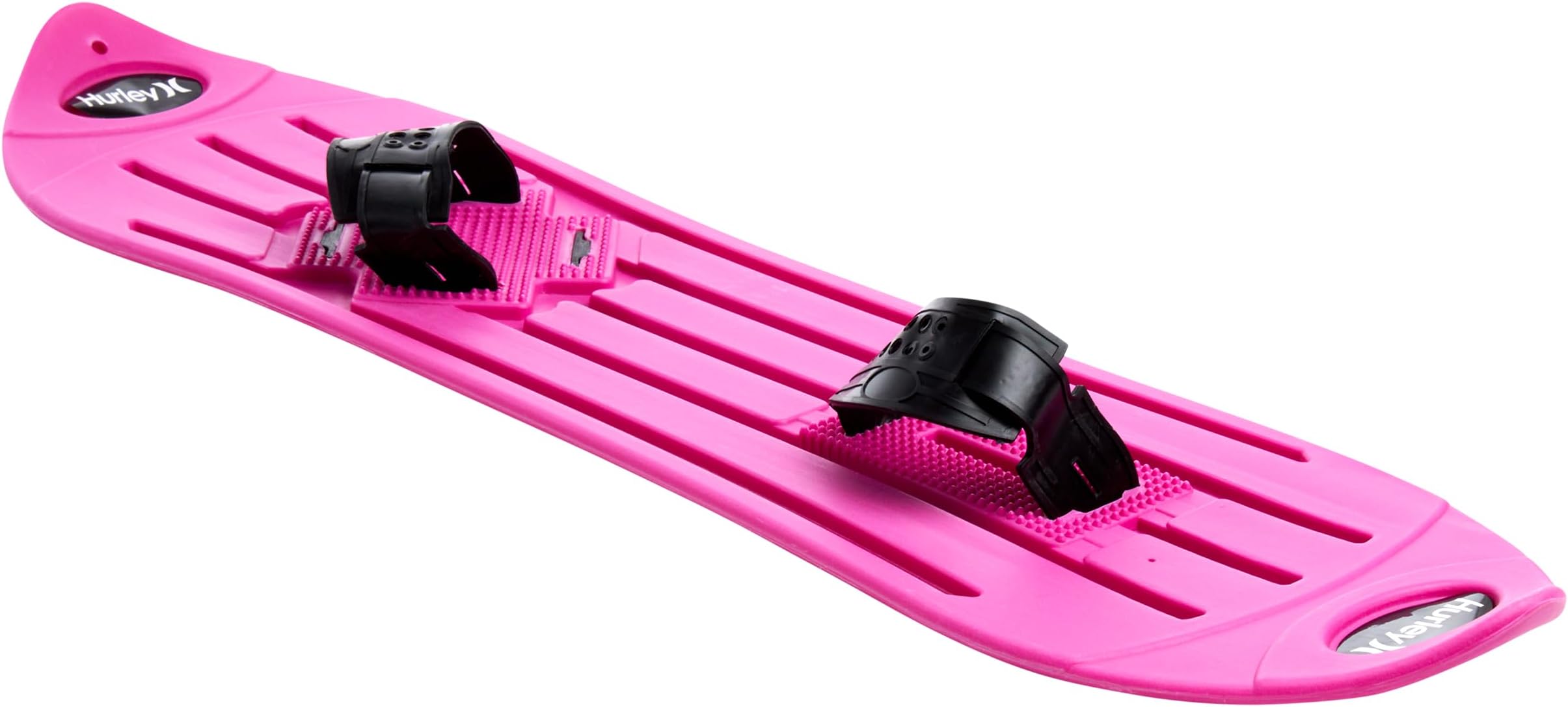 Hurley Kids' Snowboard - Beginner Heavy Duty Plastic Snowboard with Adjustable Binders - Outdoor Winter Snow Slider for Kids