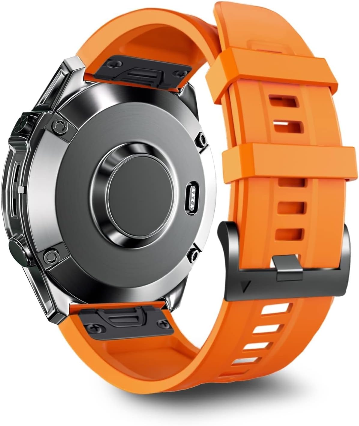 26mm Watch Band，for Fenix 7X Pro Epix Pro 51mm Fenix 6X Watch Strap Fenix 5X Plus Silicone Wristband Fenix 6X Pro Descent Mk2i MK3i 51mm Smartwatch Wristband