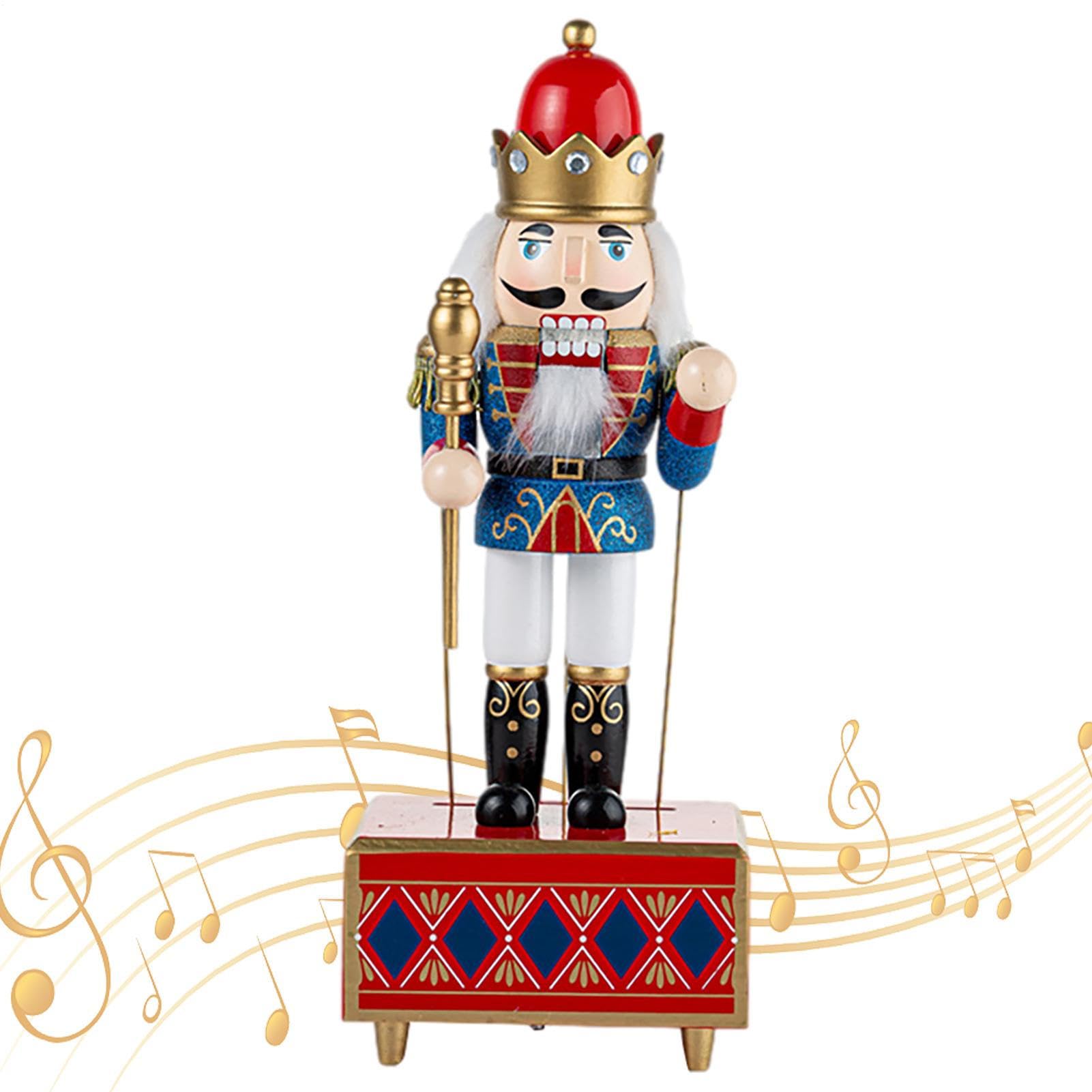 Carillon Decorazione Natalizia in Legno | Carillon da Tavolo in Legno Per Appassionati Collezionisti Decoratori d'Interni Amanti della Musica Mensola del Libreria