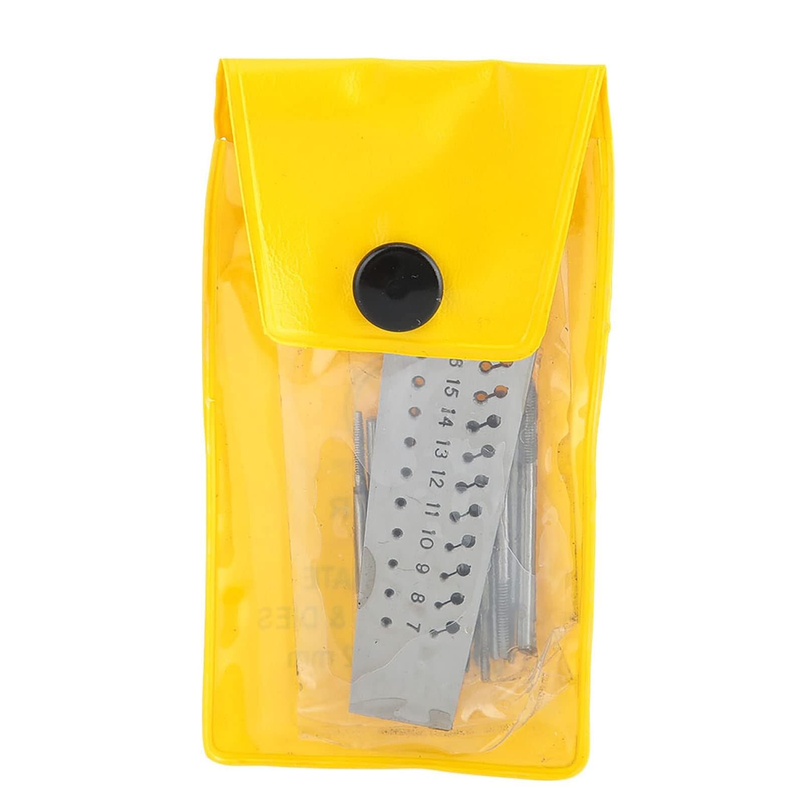 Juego de machos de roscar de acero, herramienta de tallado de machos de roscar de acero de 28 orificios, kit de roscado y corte de roscas, acero para reparación de relojes, kit de roscado y corte de r