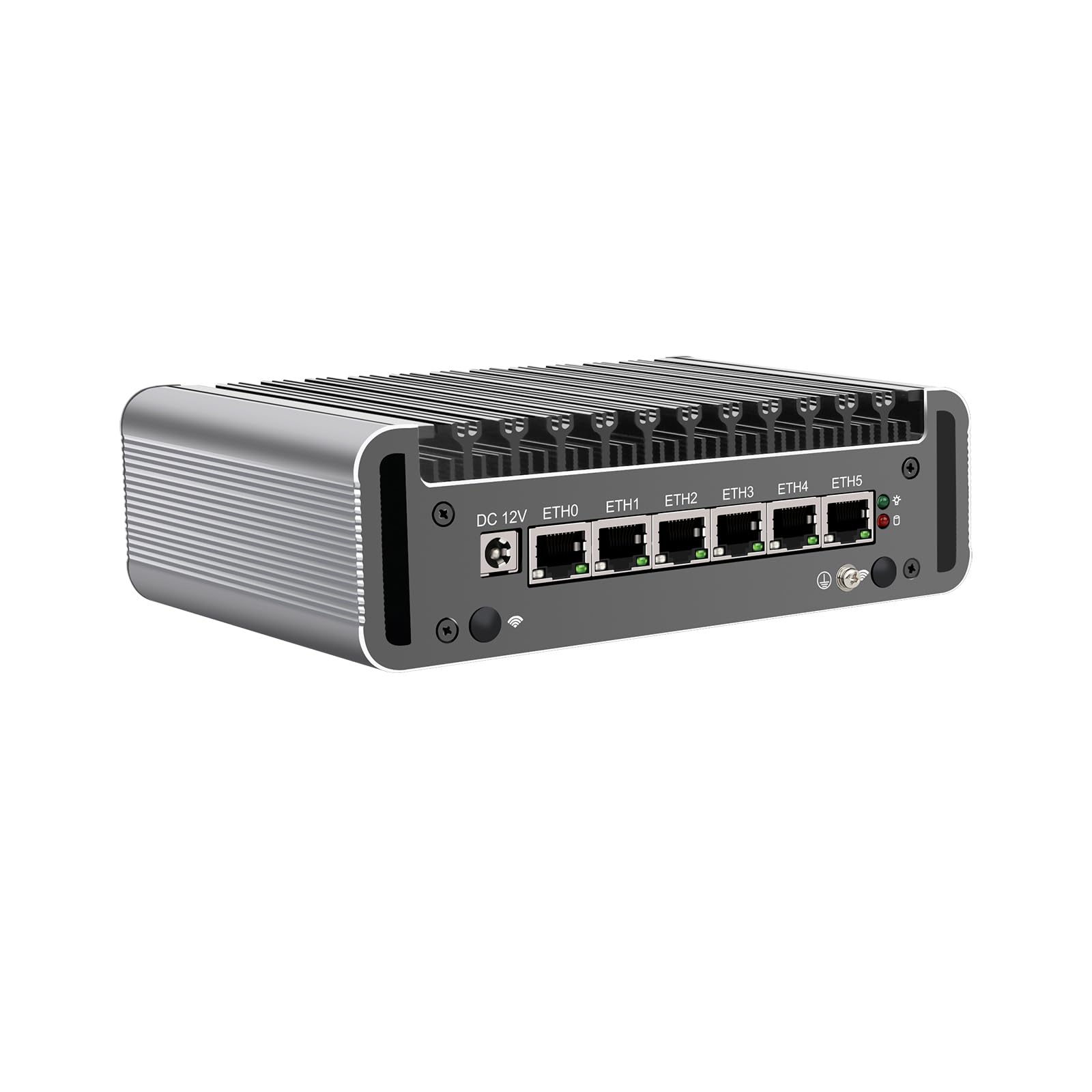 Micro Firewall Appliance, Mini PC, PFSense, Mikrotik, OPNsense, VPN, Router PC, Intel Celeron N5105, RJ05, AES-NI, 6 x Intel 2.5GbE I226-V, DP, HDMI, SIM Slot, 4G RAM, 32G SSD
