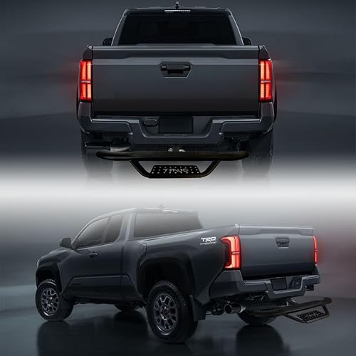 Miniatura 3 de Barra de paso de remolque universal de 2 pulgadas de ancho x 4 pulgadas de diámetro exterior de acero negro de repuesto para remolque resistente,