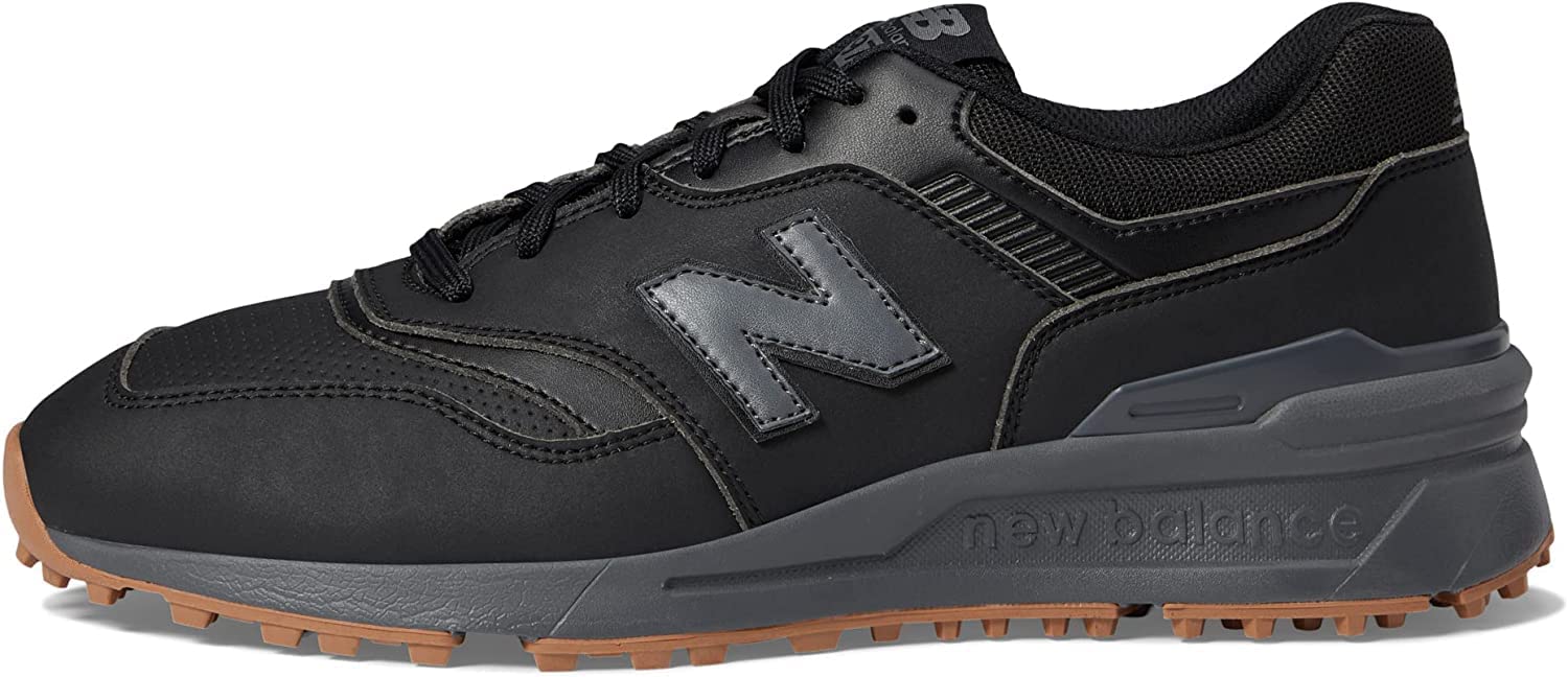 New Balance Mens 997 Sl Skate Shoe, Black/Grey, 10 US
