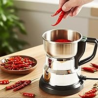 KOMBABE Electric Spice Grinder - 200W Stainless Steel Coffee Pulverizer, Compact Multi-Function Mill for Spices, Nuts & Beans