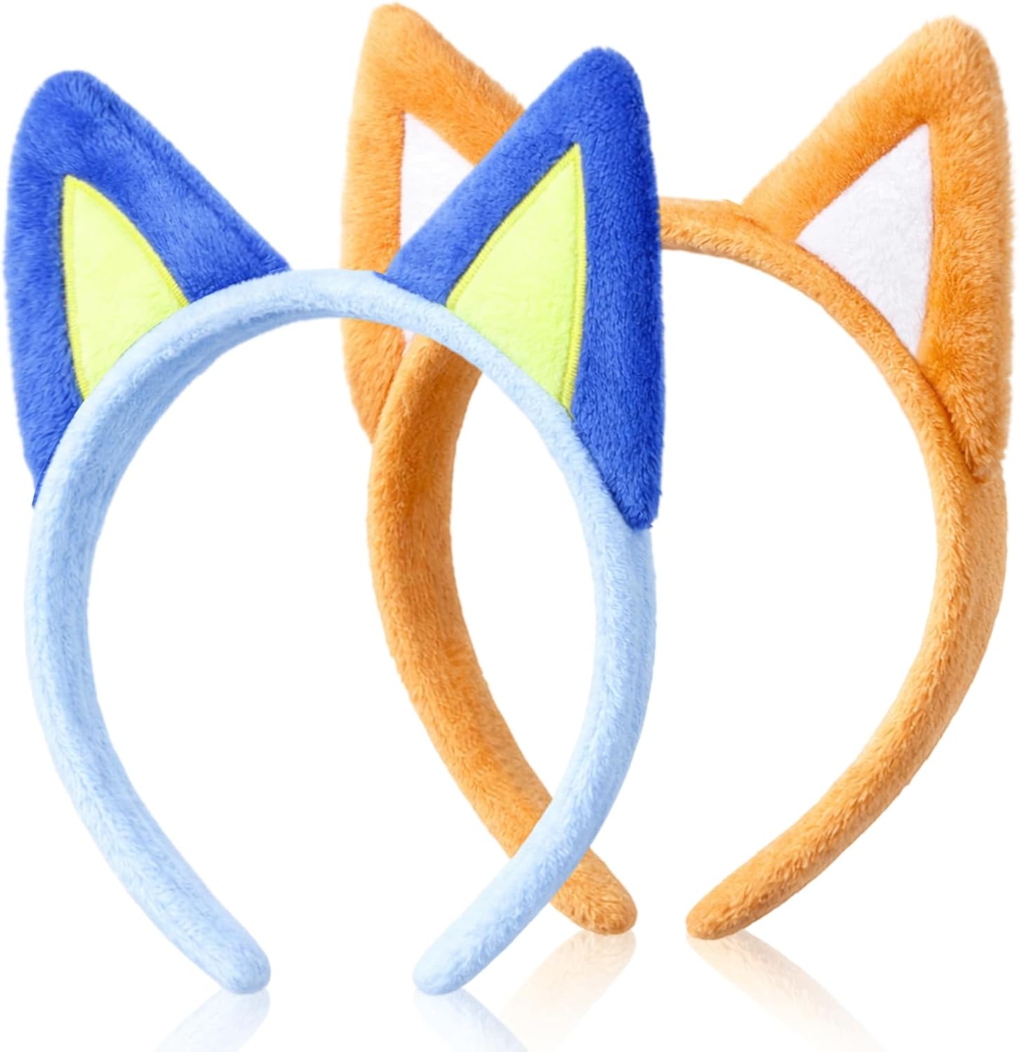 Suncalla 2 Pcs Dalmatian Dog Ears Headband, Puppy Hairband Animal Ears Headband Fluffy Adult Dogs Costume Cosplay Accessories