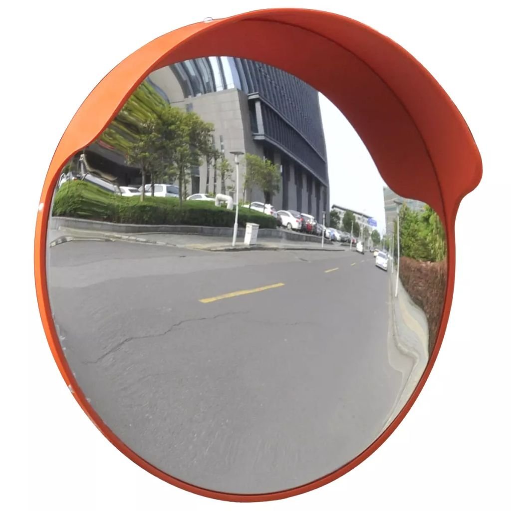 Espejo Convexo de Seguridad para Exterior, Irrompible, Ángulo Visual 130°, para Vigilancia y Circulación