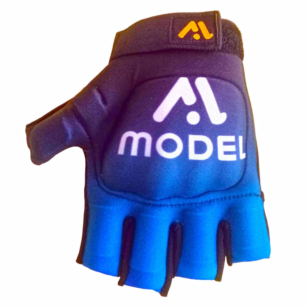 MODEL Field Hockey Gloves Left Hand Palm Free Half Finger Shell Protection (Small)